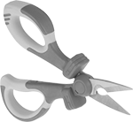 Electrical-Insulating Scissors for Wire Cutting and Strippings