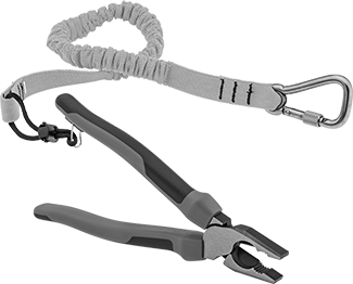 Wire Gripping and Cutting Pliers with Tether Ring